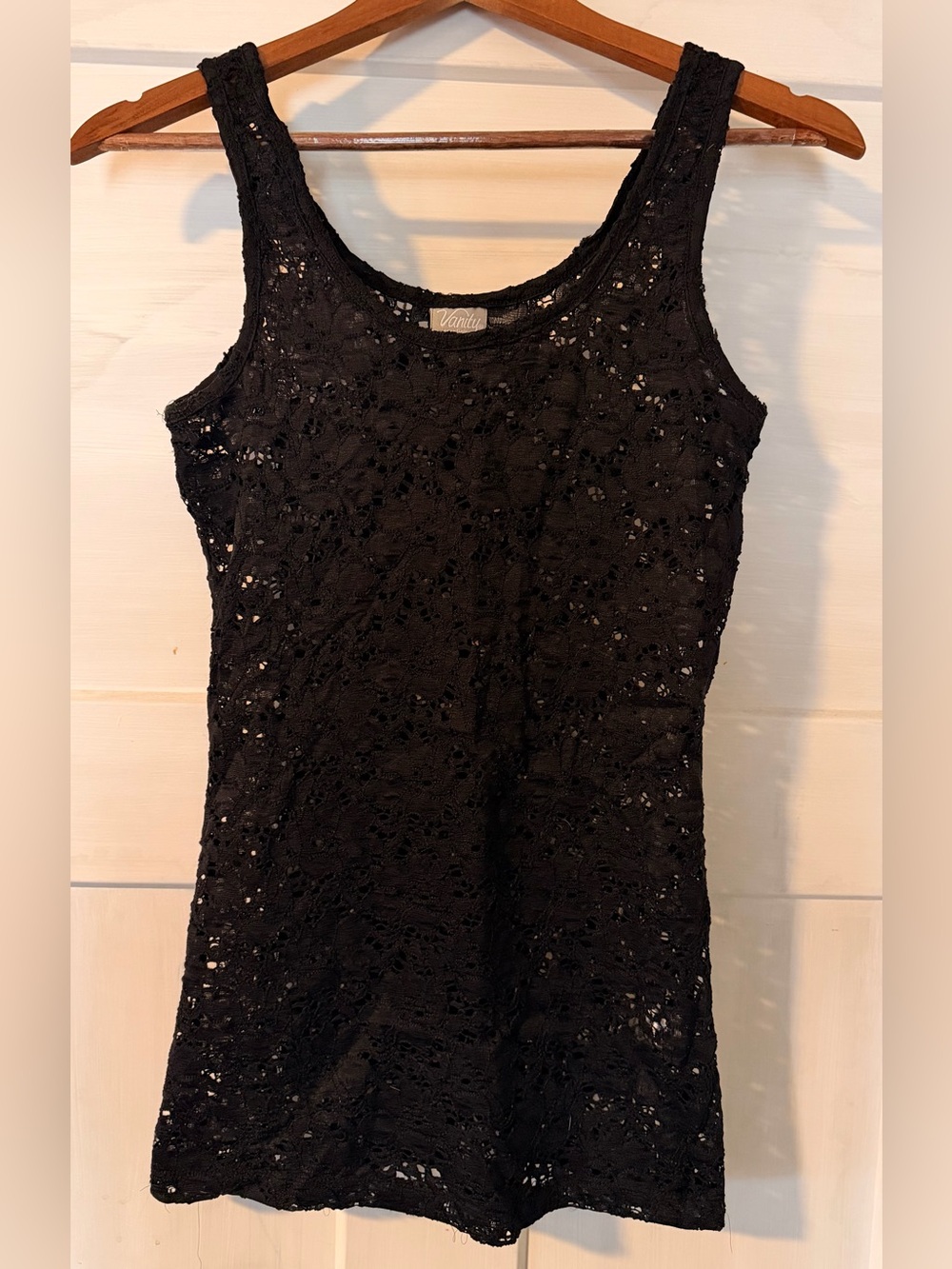 Vanity Black Lace Layered Tank Top